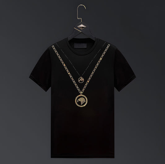 Pack Of 2 Luxury Cotton T-shirts (PARIS+ FLOCK)