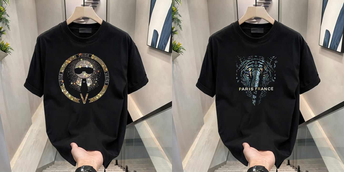 Luxury Cotton T-shirts (RH-TIE+PARIS)