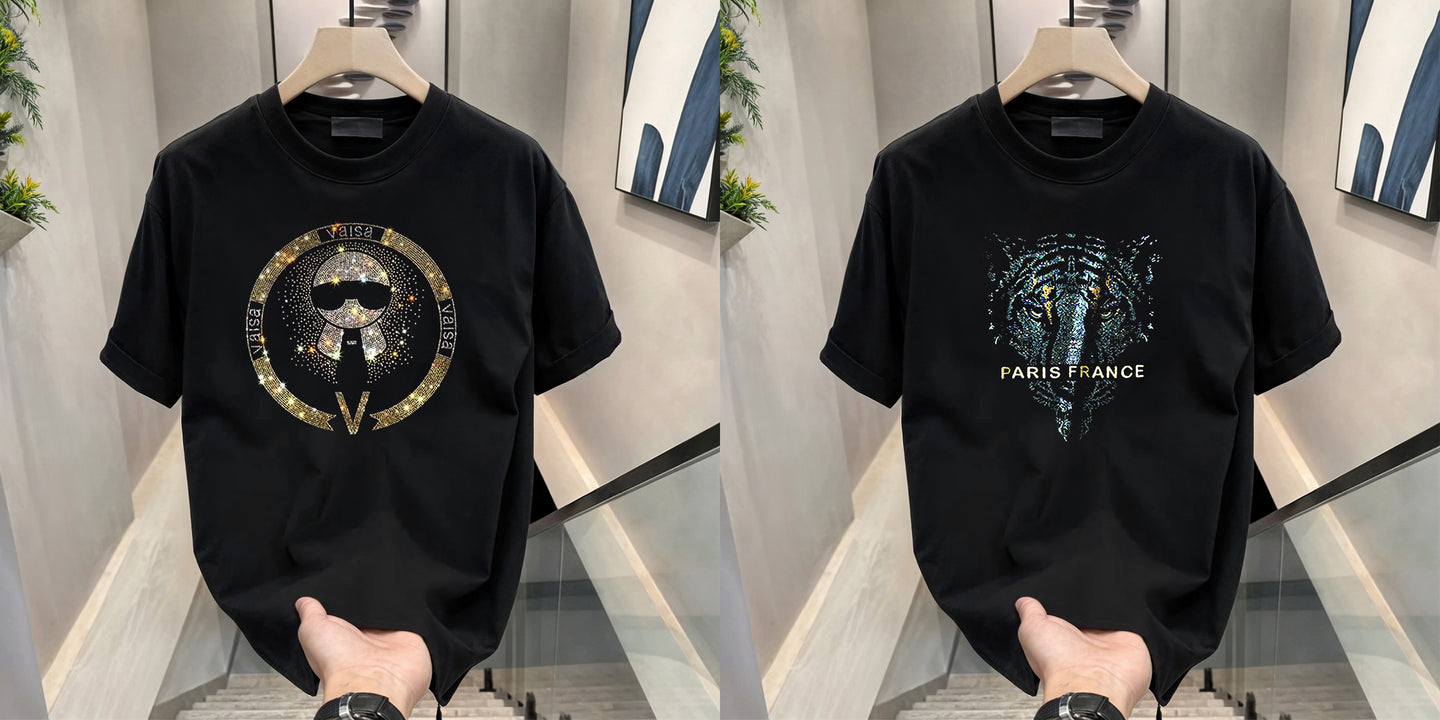 Luxury Cotton T-shirts (RH-TIE+PARIS)