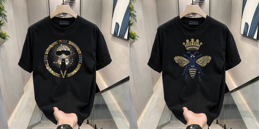 Luxury Cotton T-shirts (RH-TIE+BUTTERFLY)