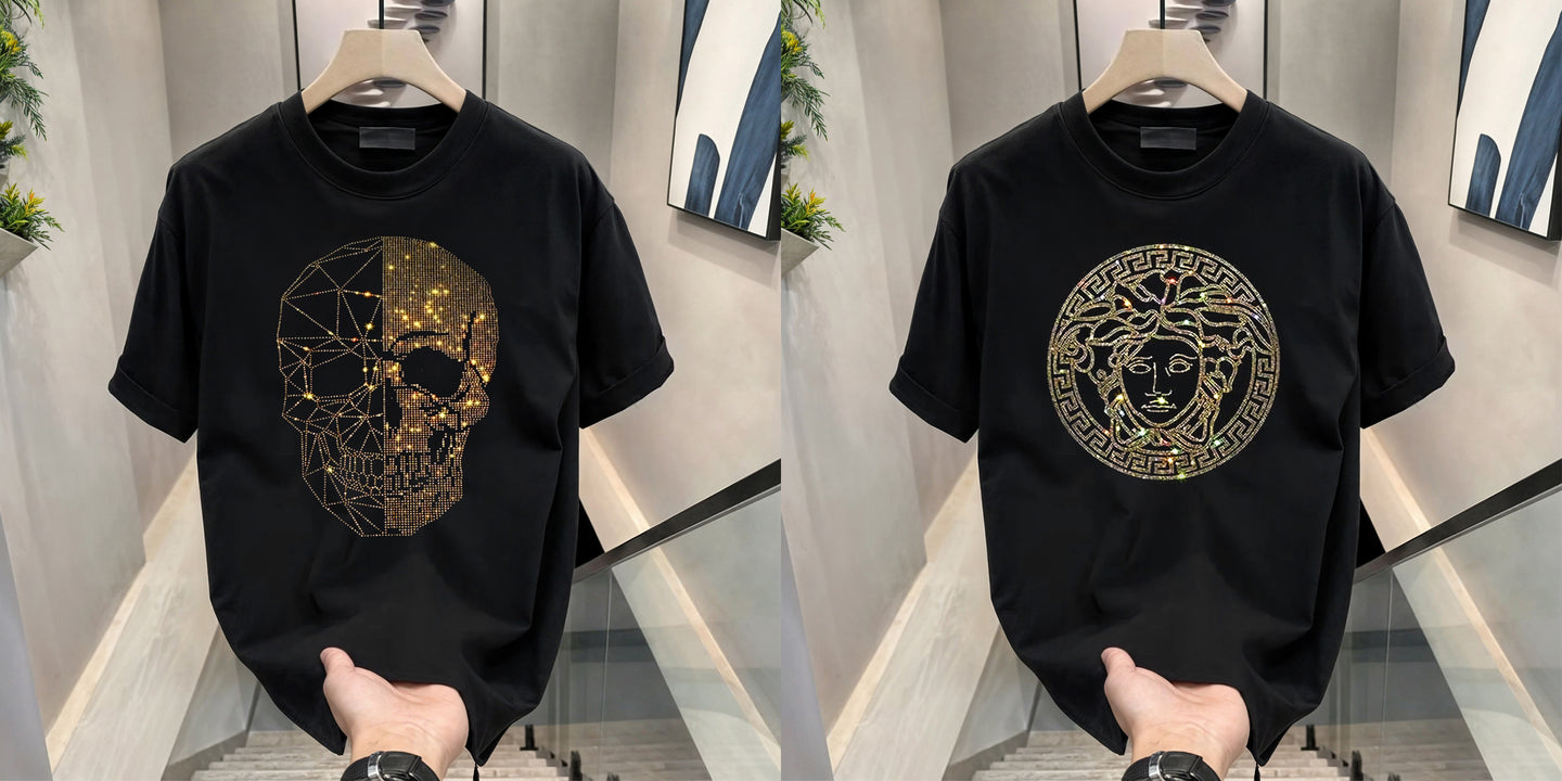 Luxury Cotton T-shirts (RH-SKULL+QUEEN)