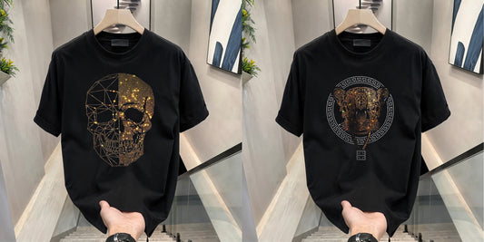 Luxury Cotton T-shirts (RH-SKULL+TIGERLOCK)