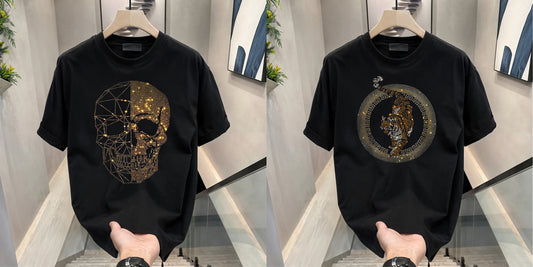 Luxury Cotton T-shirts (RH-SKULL+TIGER 4)