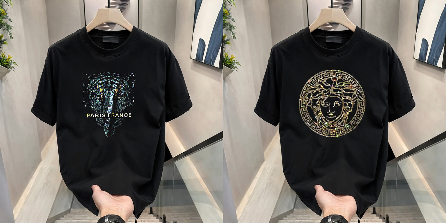 Luxury Cotton T-shirts (RH-PARIS +QUEEN)