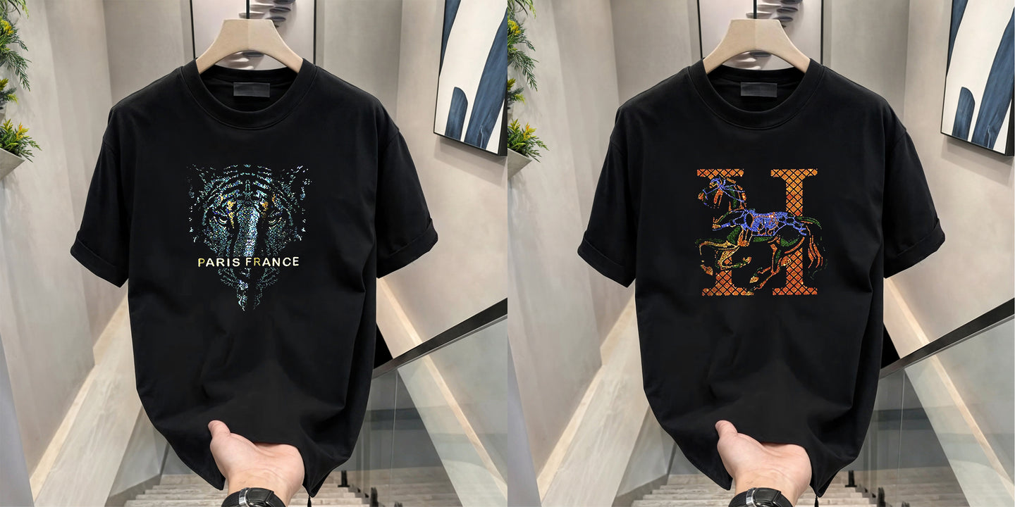 Luxury Cotton T-shirts (RH-PARIS +HORSE)