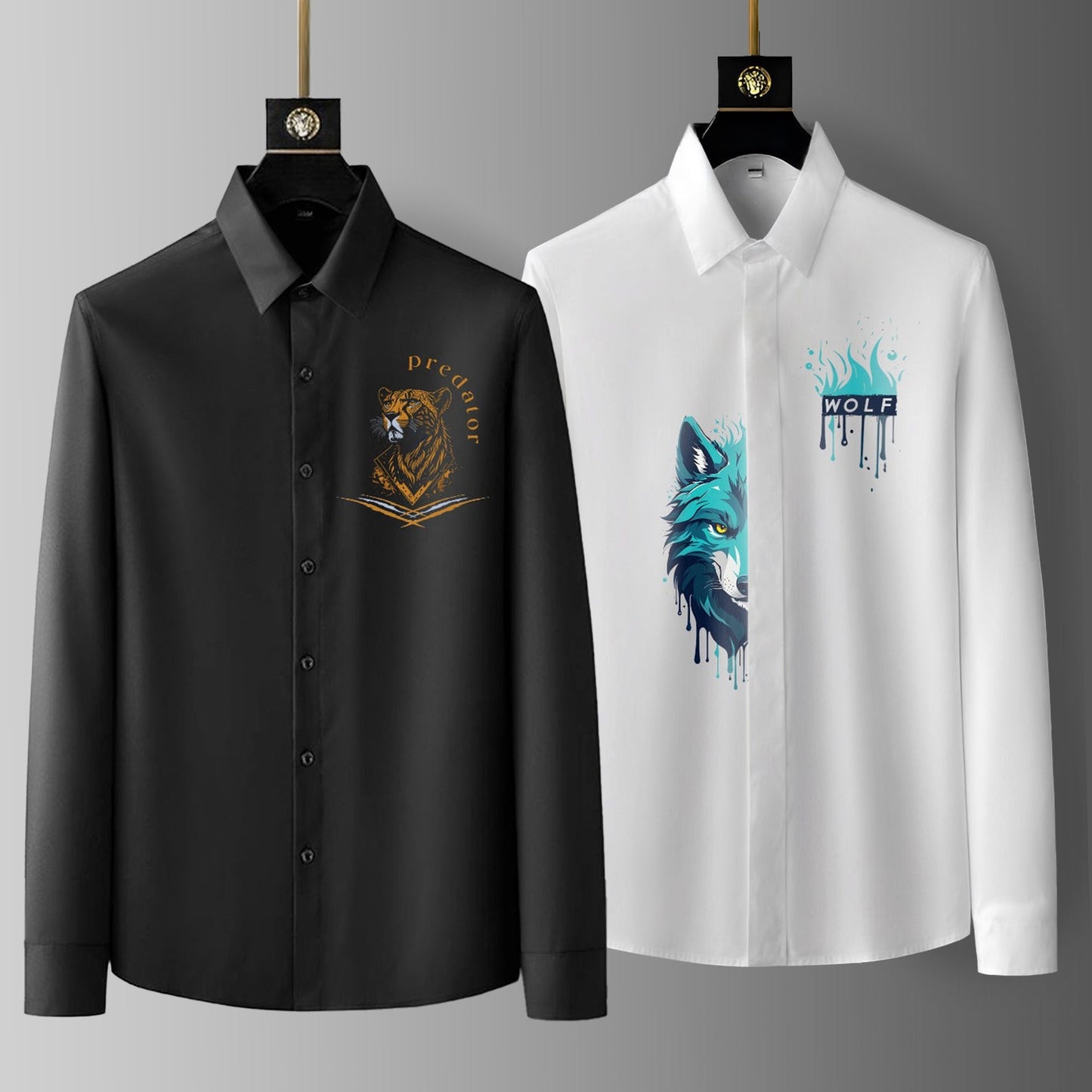 Luxury Design printed Cotton Shirts