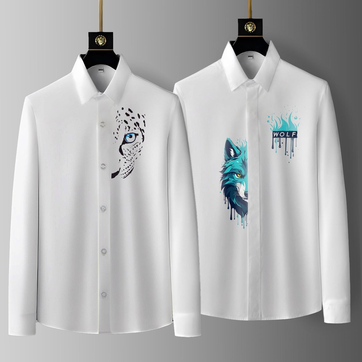 Luxury Design printed Cotton Shirts