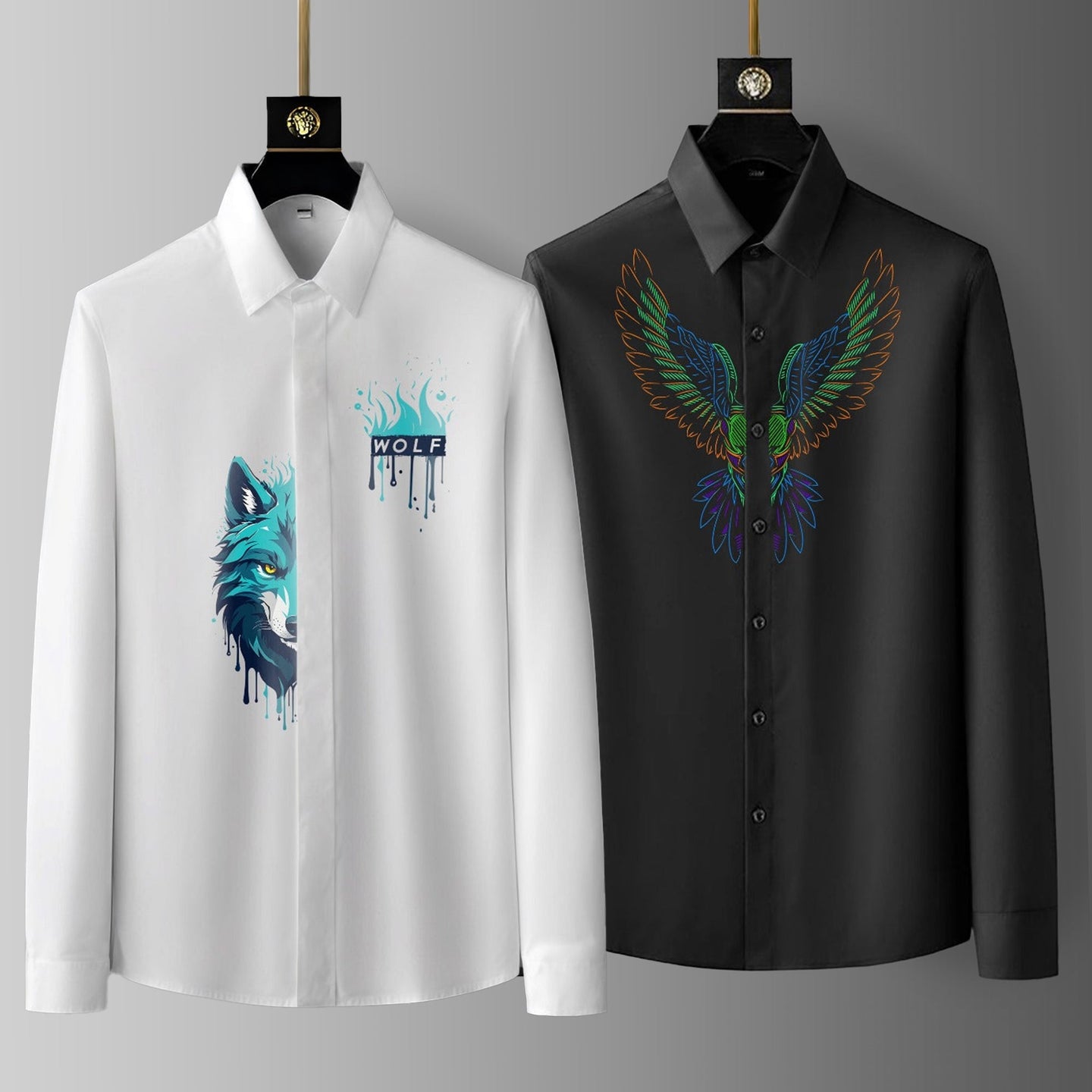 Luxury Design printed Cotton Shirts