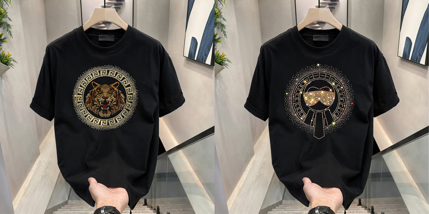 Luxury Cotton T-shirts (RH Tiger 3+ Glasses)