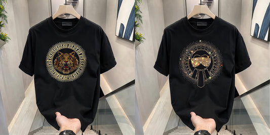 Luxury Cotton T-shirts (RH Tiger 3+ Glasses)