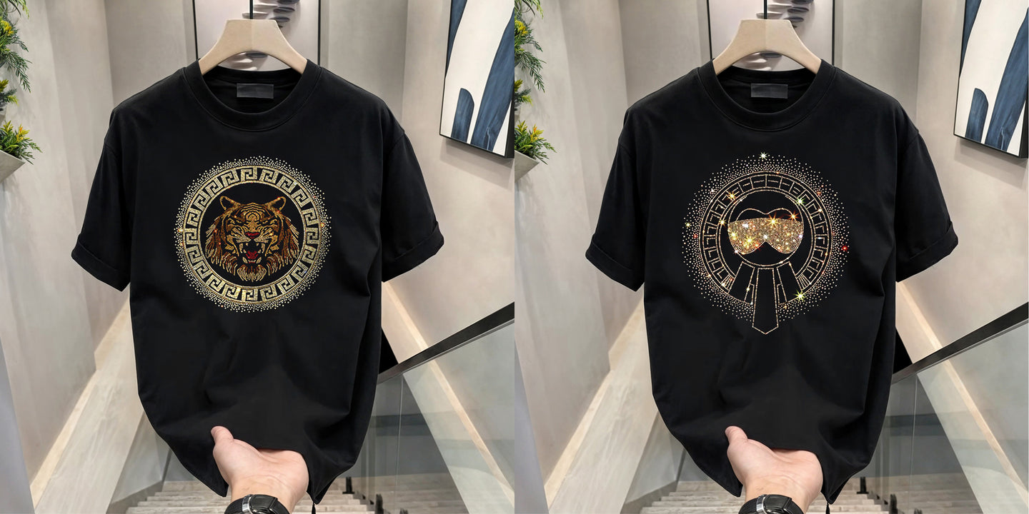 Luxury Cotton T-shirts (RH Tiger 3+ Glasses)