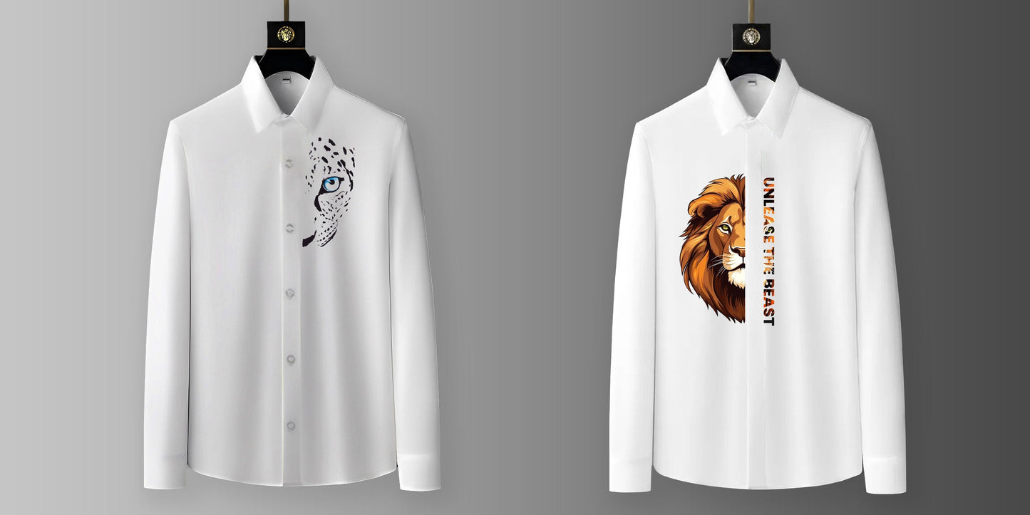 Luxury Design printed Cotton Shirts