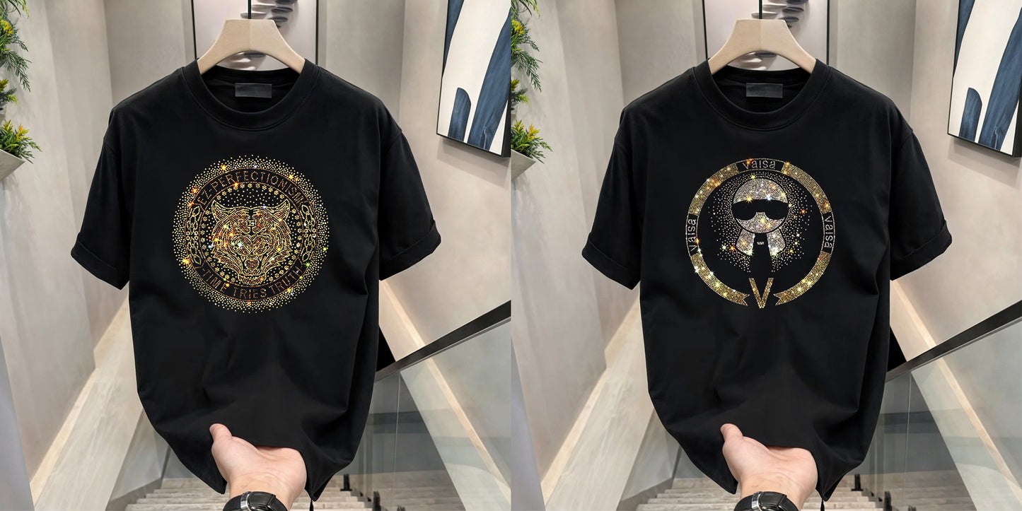 Luxury Cotton T-shirts (RH -Tie + Tiger 2)