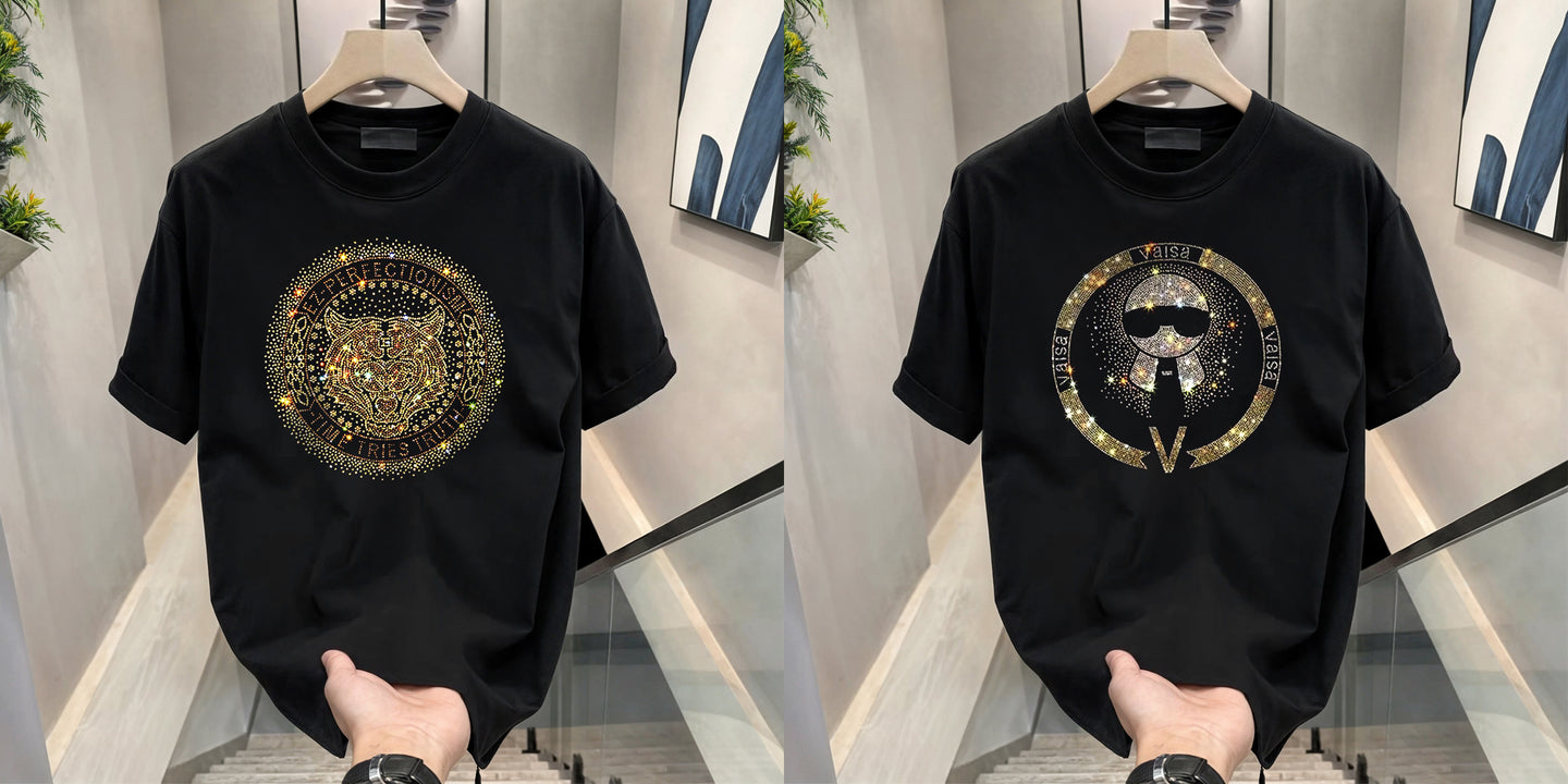 Luxury Cotton T-shirts (RH -Tie + Tiger 2)