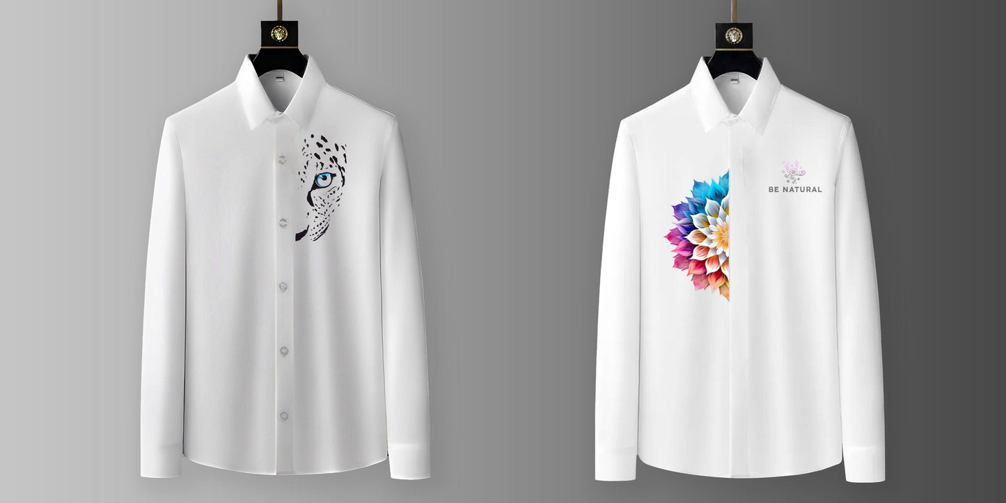 Luxury Design printed Cotton Shirts