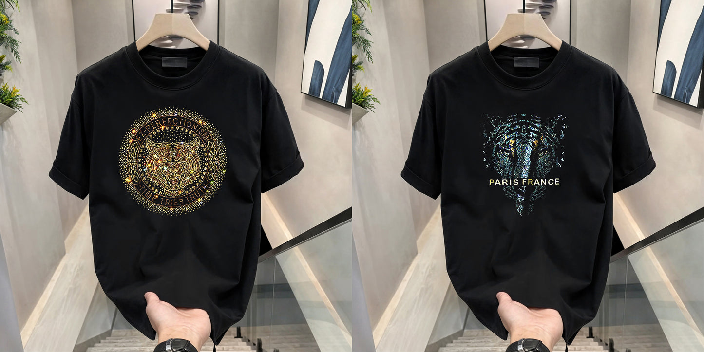 Luxury Cotton T-shirts (RH- Paris + Tiger 2)