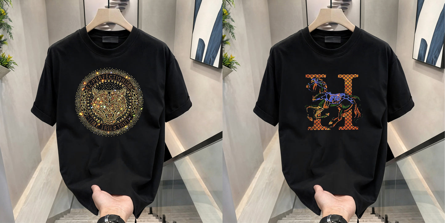 Luxury Cotton T-shirts (RH Horse+ Tiger 2)