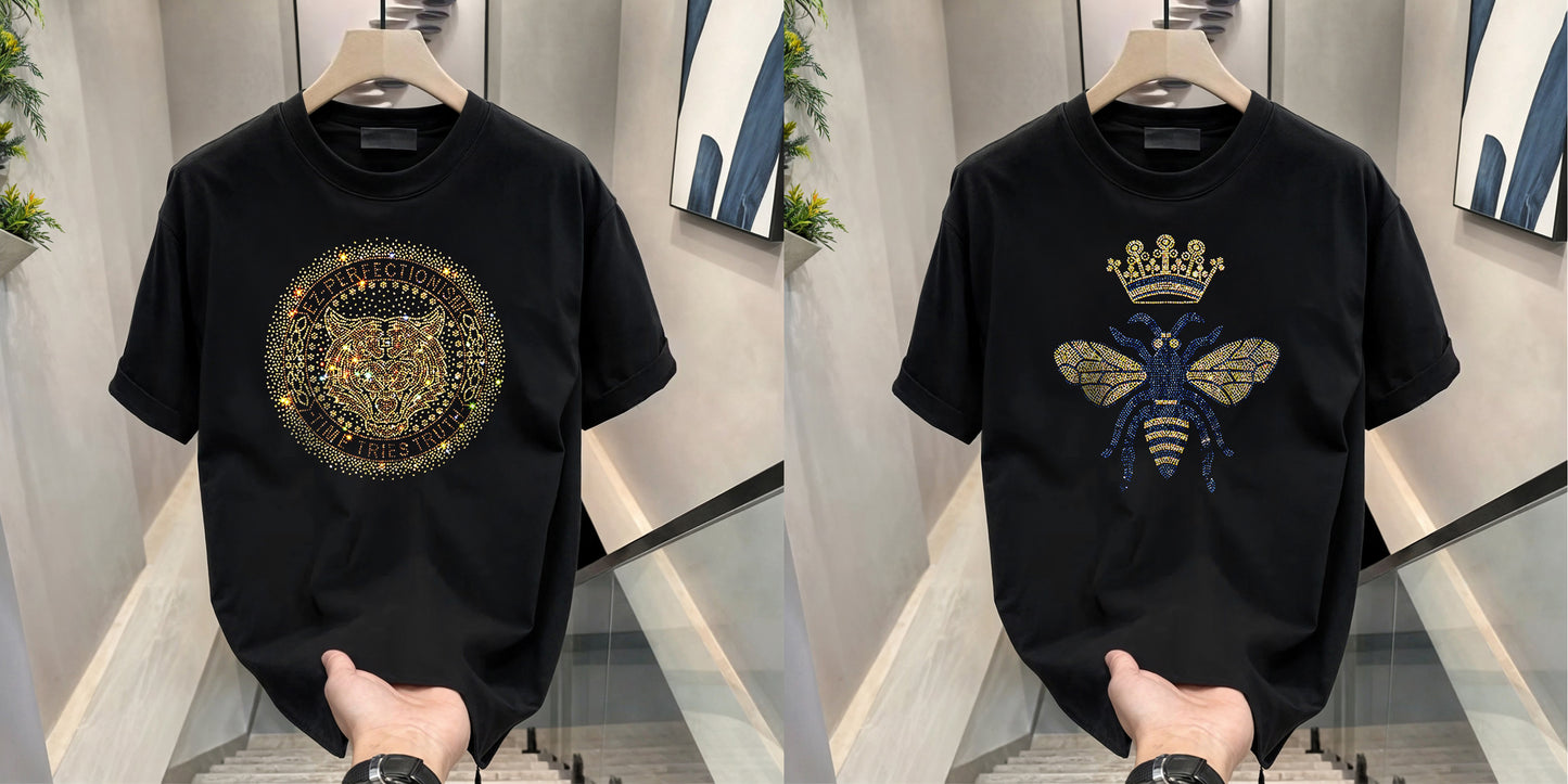 Luxury Cotton T-shirts (RH Butterfly + Tiger 2)