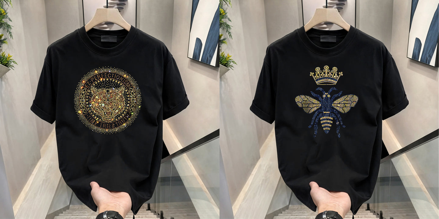 Luxury Cotton T-shirts (RH Butterfly + Tiger 2)