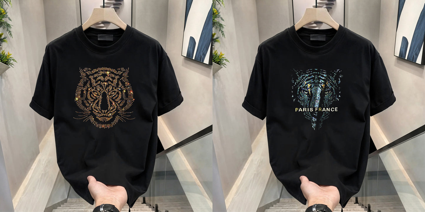 Luxury Cotton T-shirts (RH- Paris+ Tiger 1)