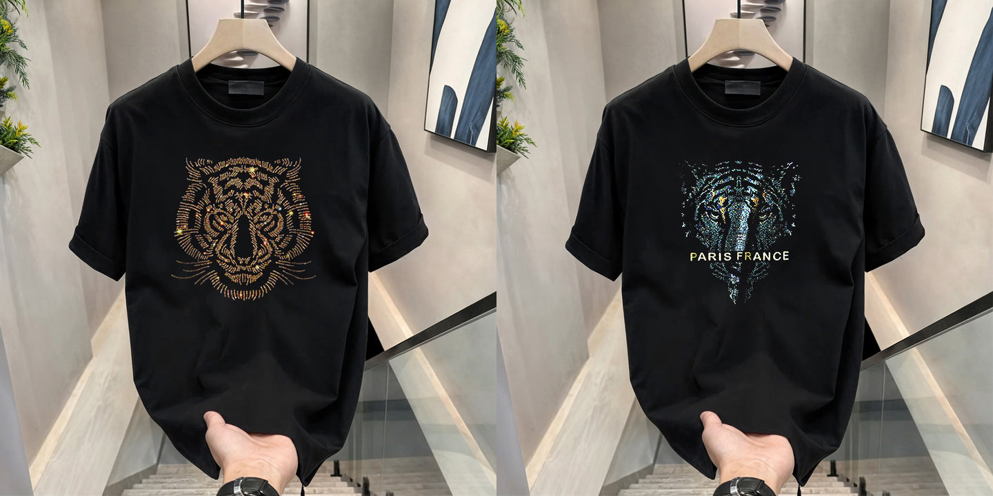 Luxury Cotton T-shirts (RH- Paris+ Tiger 1)