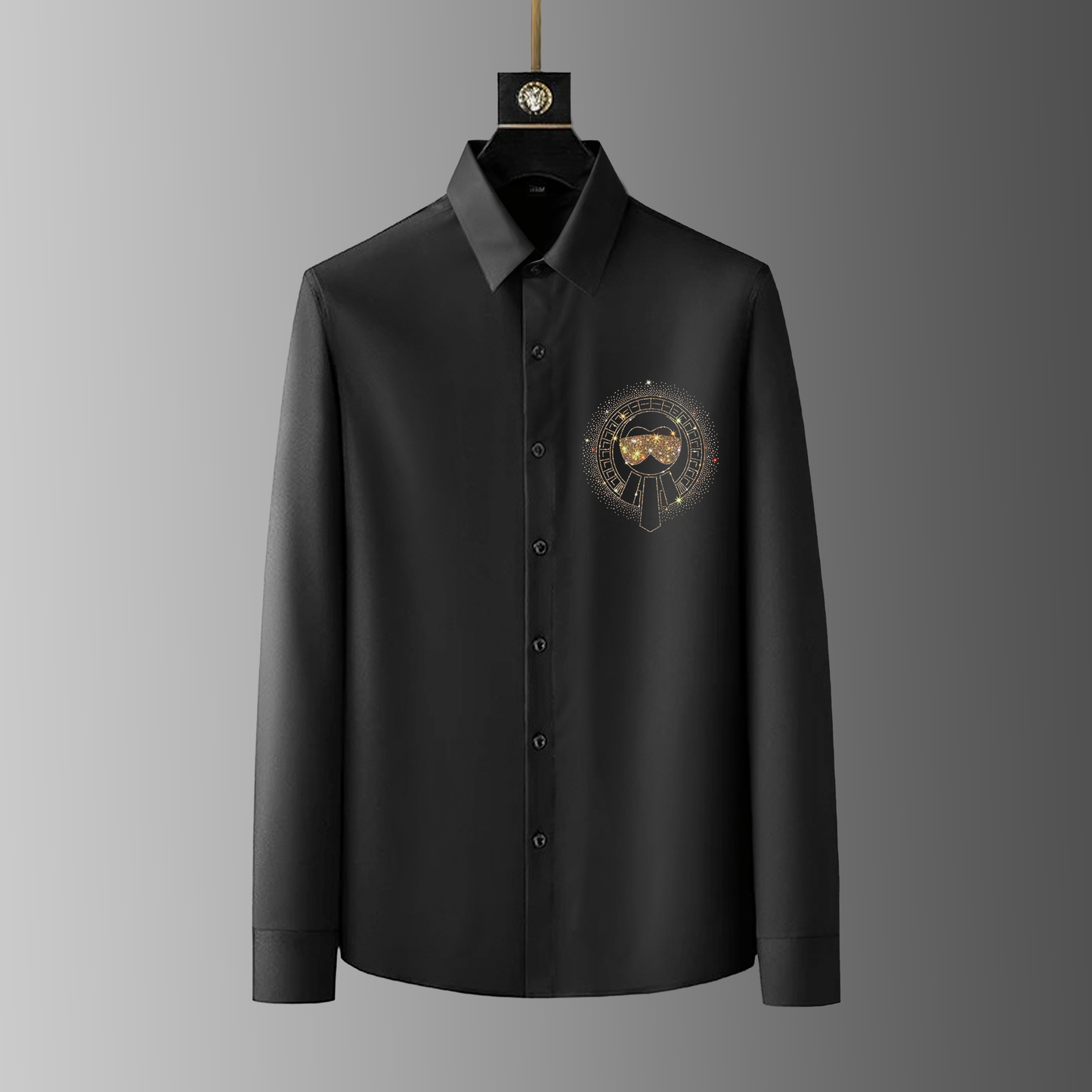 Men's Black Luxury Cotton Shirts (S9)