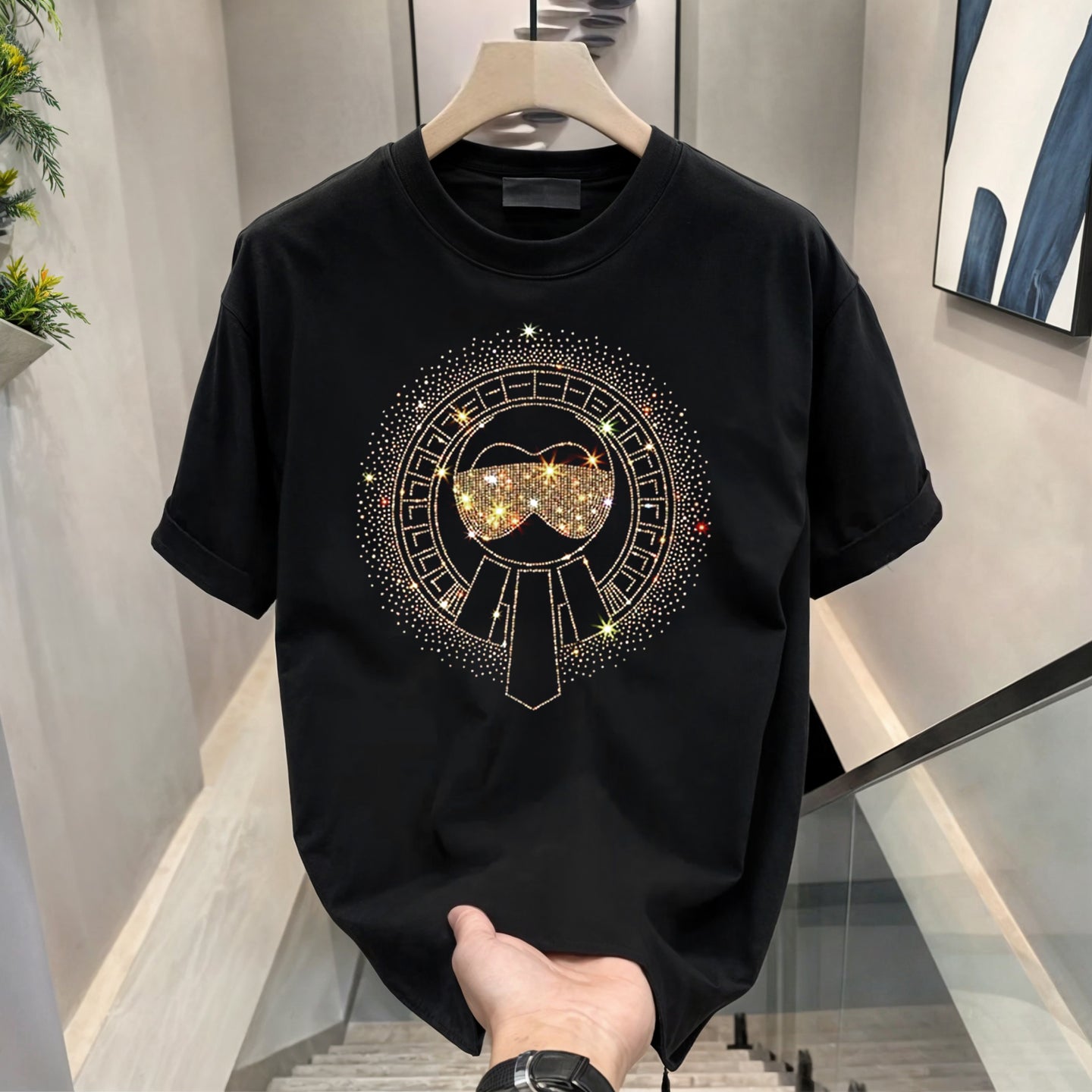 Luxury Cotton T-shirts (RH-SKULL+GLASSES)