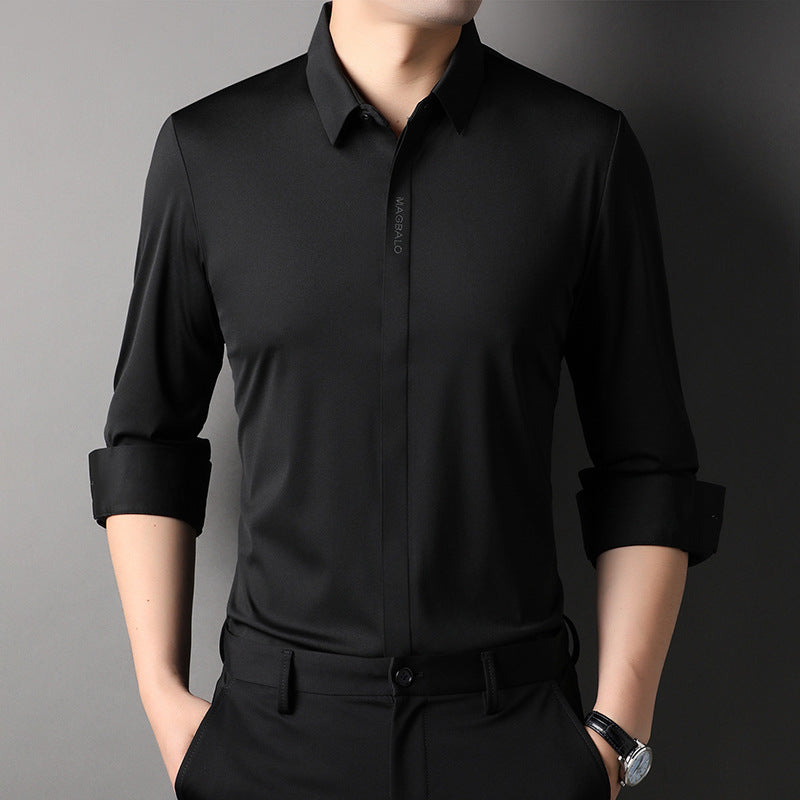 Premium Men's Solid Shirts (SOLID BLACK+SOLID WHITE)