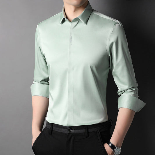 Premium Men's Solid Shirts (Solid Light Green + Solid Grey)