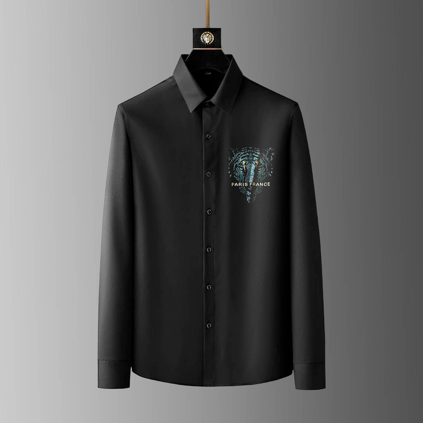 Men's Black Luxury Cotton Shirts (S18)