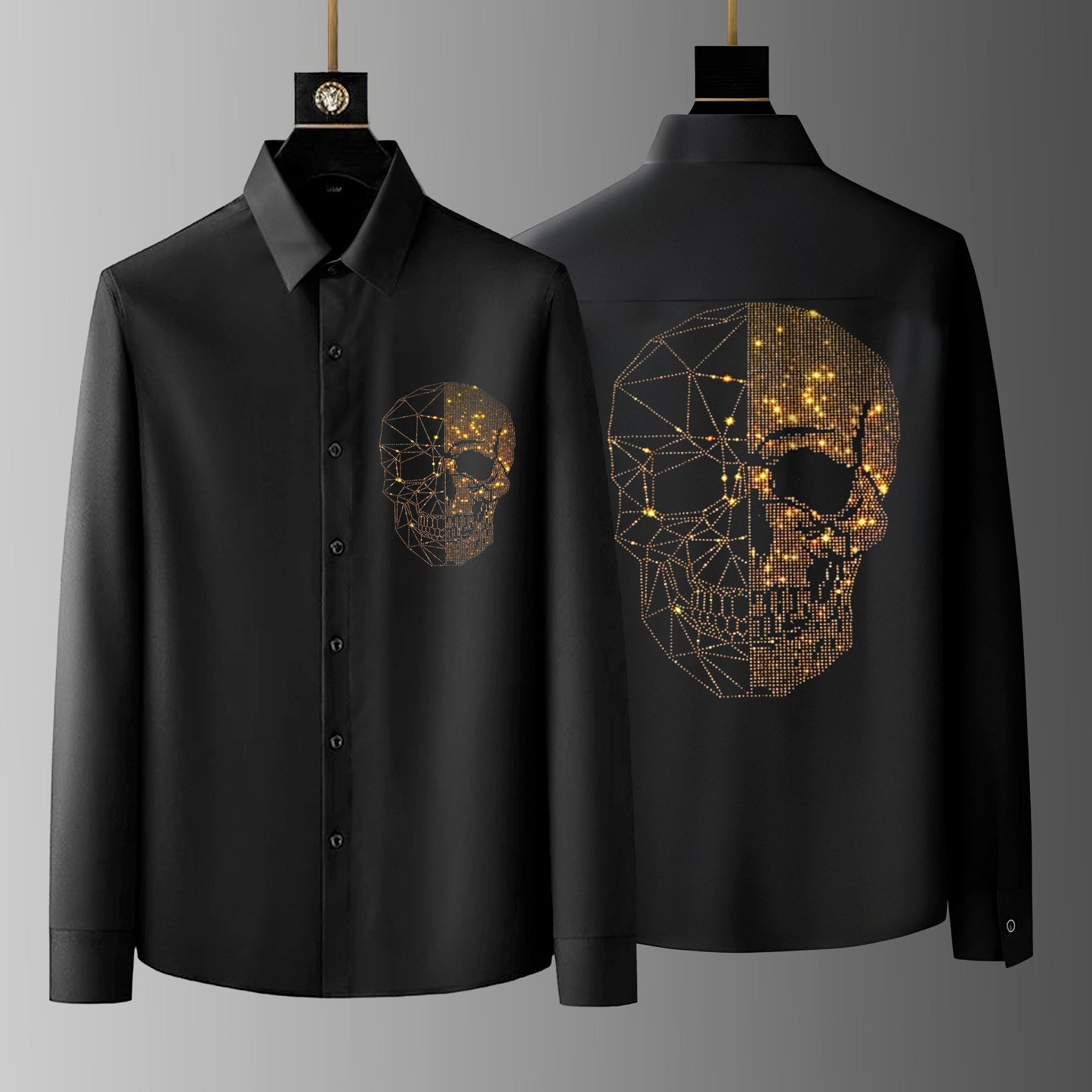 Men's Black Luxury Cotton Shirts (S1)