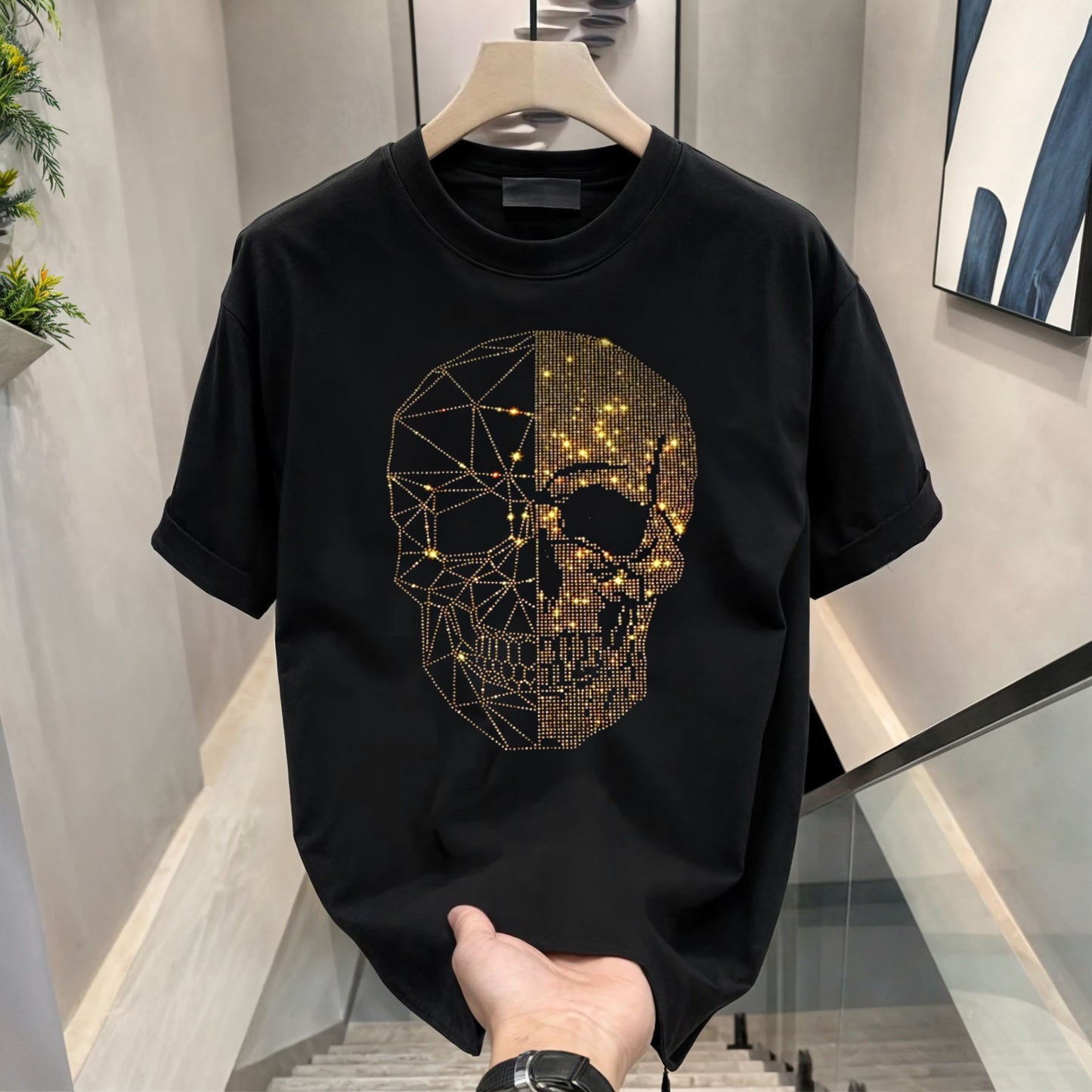 Luxury Cotton T-shirts (RH-SKULL+GLASSES)