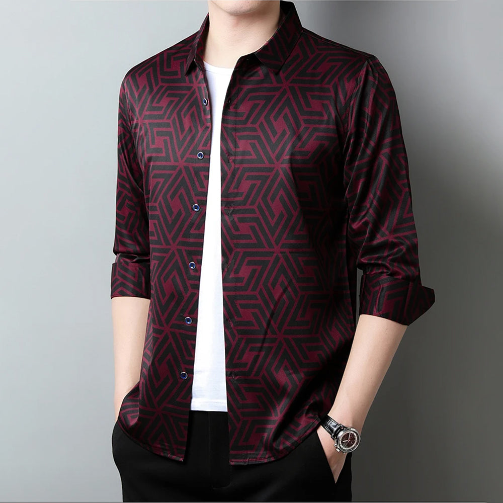 Scarlet Zigzag Style Full Sleeve Cotton Check Shirt (ZIGZAG 2)