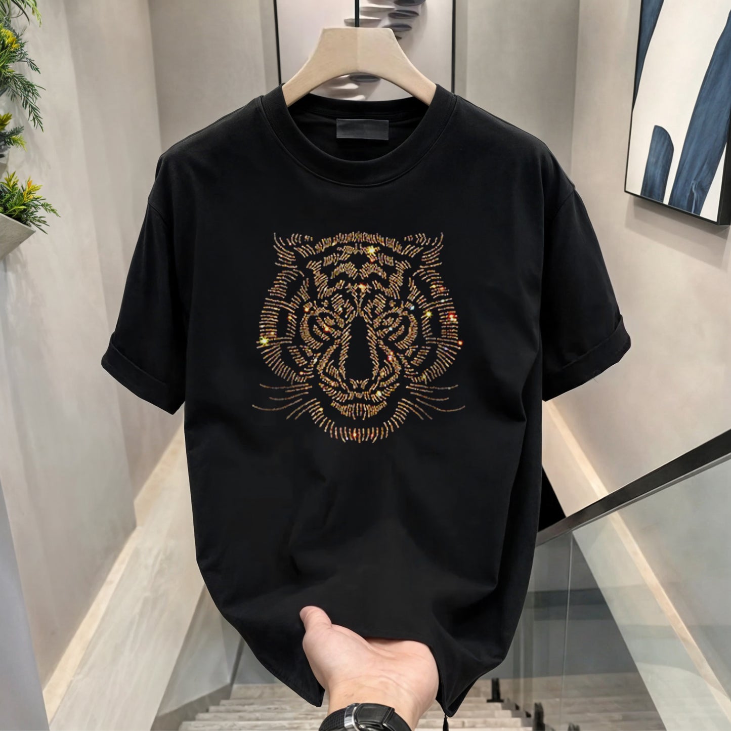 Luxury Cotton T-shirts (RH-TIGER 1+BUTTERFLY)