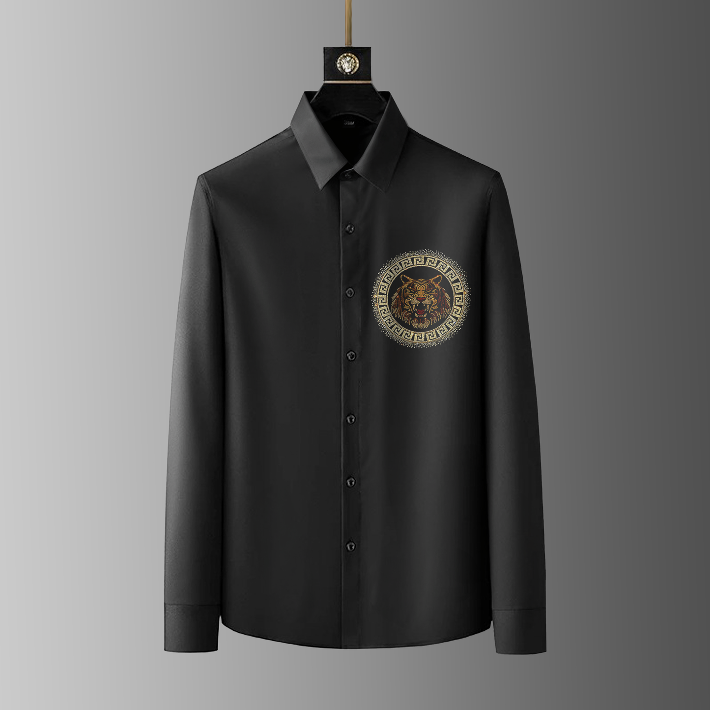 Men's Black Luxury Cotton Shirts (S3)