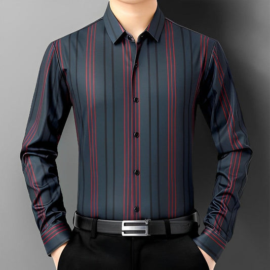 Holiday Stripe Full Sleeve Cotton Check Shirt (R LINE)