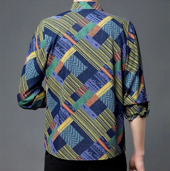 Vibrant Zigzag Cotton Shirt (ZIGZAG)