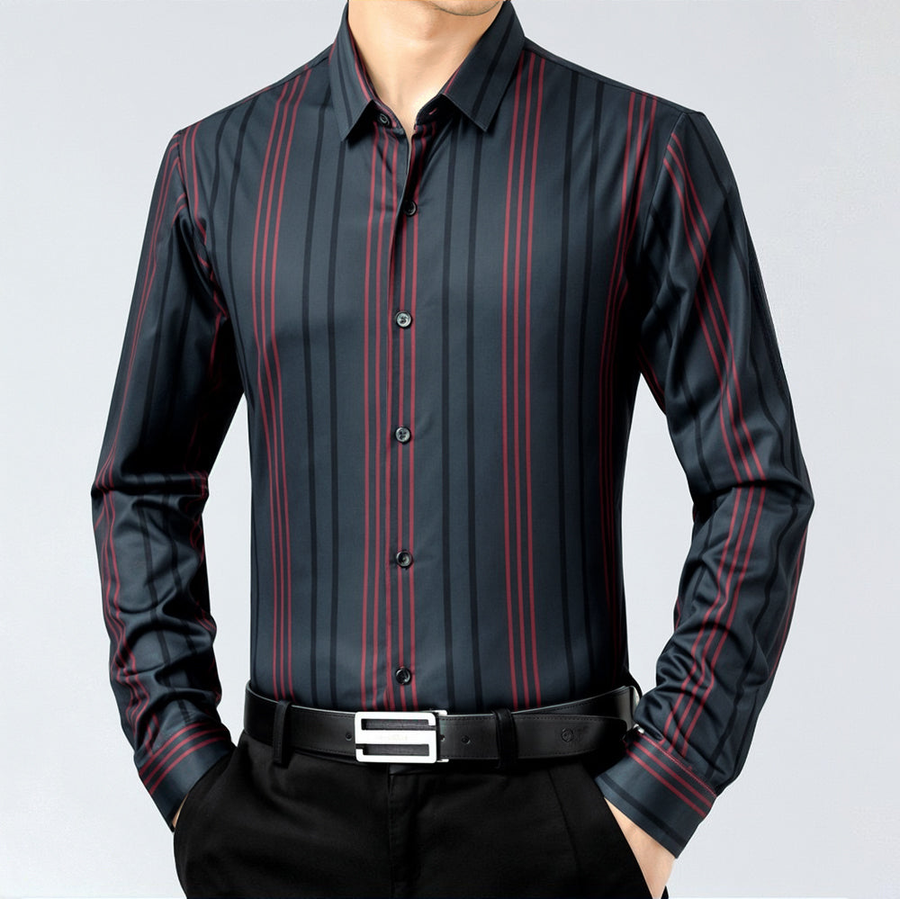 Holiday Stripe Full Sleeve Cotton Check Shirt (R LINE)