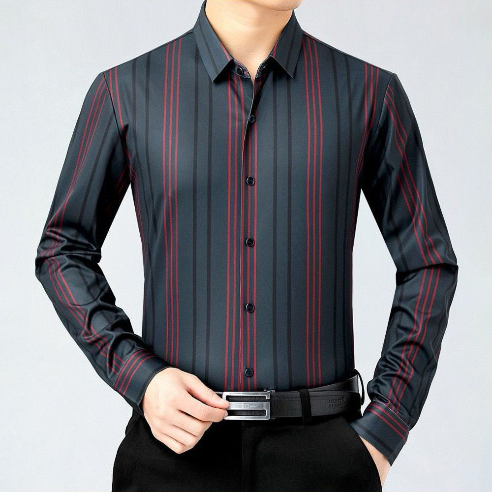 Holiday Stripe Full Sleeve Cotton Check Shirt (R LINE)