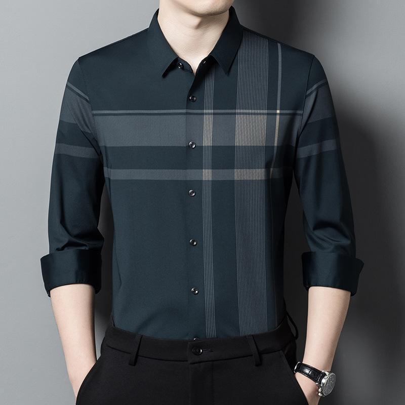 Midnight Men's Full Sleeve Cotton Check Shirt (DGC)