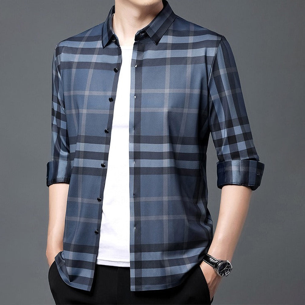 Blue Horizon Full Sleeve Cotton Check Shirt (BLUE CHECK)