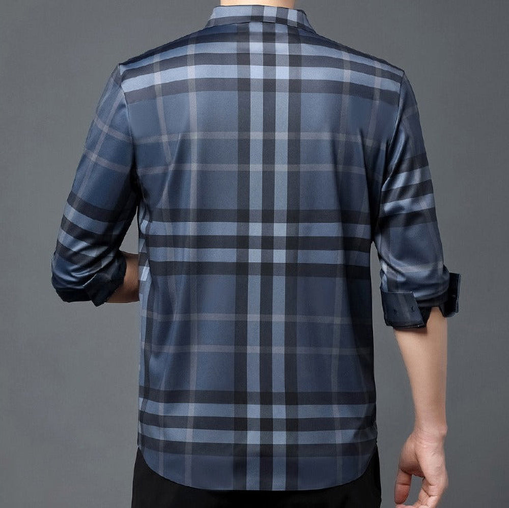 Blue Horizon Full Sleeve Cotton Check Shirt (BLUE CHECK)