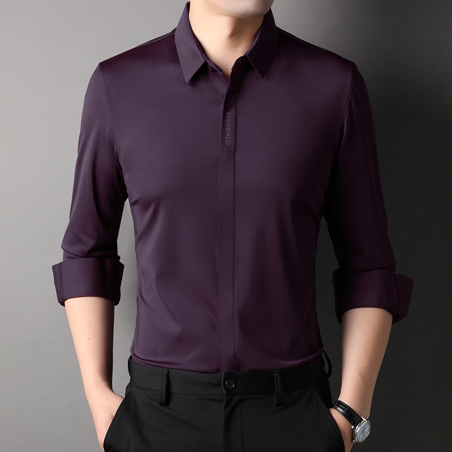 Magbalo® - Solid Premium Men's Shirt ( C16 )